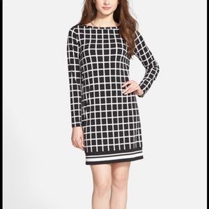 NWT Michael Kors Fitted Black and white dress